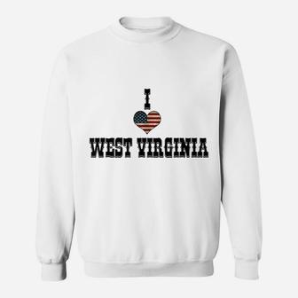 I Love West Virginia Sweatshirt | Crazezy CA