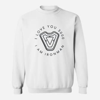 I Love You 3000 Quote Circle Sweatshirt | Crazezy UK