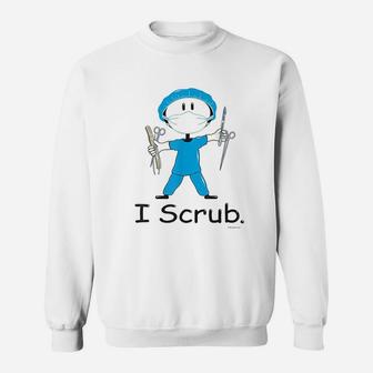 I Scru Surgical Tech Busybodies Stick Figure Gift Sweatshirt | Crazezy DE