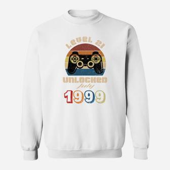 I Was Born In 1999 My Level 21 Is Unlocked From Now On In July Of 2020 Sweatshirt - Thegiftio UK