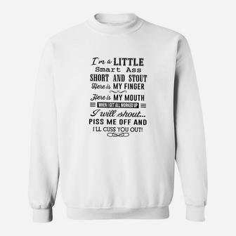 Im A Little Smart Short And Stout Funny Sweatshirt | Crazezy