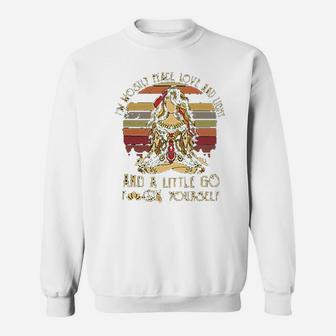 Im Mostly Peace Love And Light And A Little Go Fck Yourself Sweatshirt | Crazezy CA