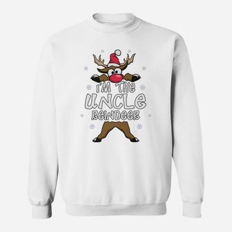 Im The Uncle Reindeer Cute Matching Family Christmas Pj Sweatshirt | Crazezy