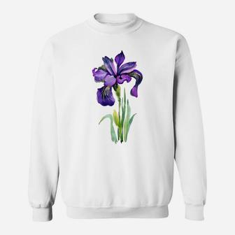 Iris Flower T Shirt 2 Colors For Women Sweatshirt | Crazezy