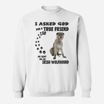 Irish Wolfhound Quote Mom Dad Print, Sighthound Hunting Dog Sweatshirt | Crazezy UK