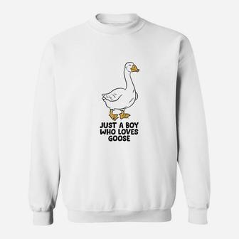 Just A Boy Who Loves Goose Sweatshirt | Crazezy AU