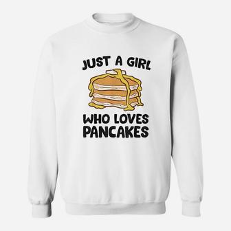 Just A Girl Who Loves Pancakes Sweatshirt | Crazezy DE