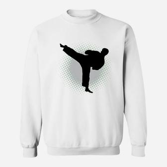 Karate Martial Arts Silhouette Sports Youth Sweatshirt | Crazezy