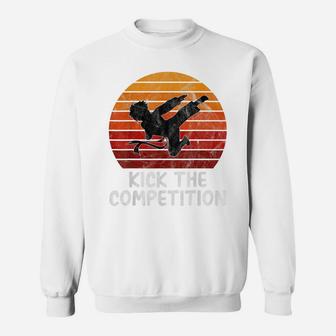 Kick The Competition Vintage Funny Karate Boys Mens Teen Sweatshirt | Crazezy DE