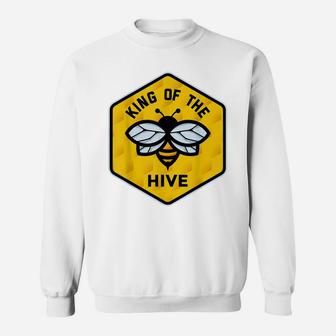 King Of Hive Honey Bees Flower Pollinator Insect Bees Sweatshirt | Crazezy AU