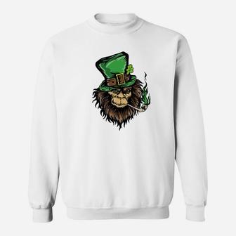 Leprechaun Bigfoot Graphic Tee St Patricks Day Sweatshirt - Thegiftio UK
