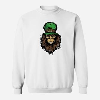 Leprechaun Bigfoot Tee Funny St Patricks Day Sweatshirt - Thegiftio UK