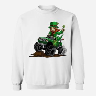 Leprechaun Monster Truck St Patrick's Day Kids Boys Shirt Sweatshirt - Thegiftio UK