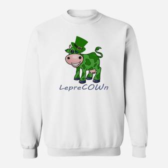 Leprecown Leprechaun Cow For Men Women Children Sweatshirt - Thegiftio UK