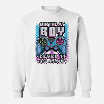 Level 11 Unlocked Video Game 11Th Birthday Gamer Boys Sweatshirt | Crazezy UK