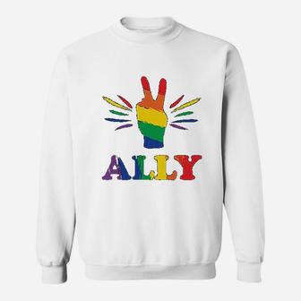 Lgbt Ally Proud Mom Gays Lgbt Sweatshirt - Thegiftio UK