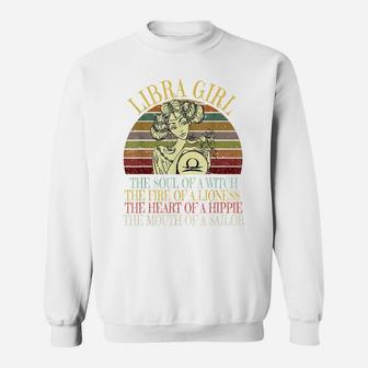 Libra Girl Zodiac T Shirt September & October Birthday Women Sweatshirt | Crazezy AU