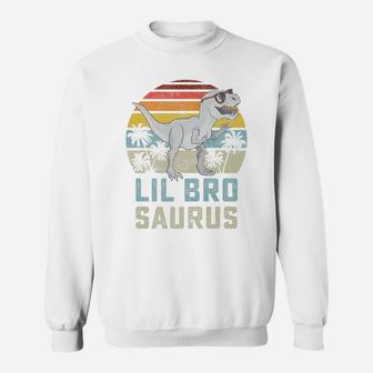 Lilbrosaurus T Rex Dinosaur Lil Bro Saurus Brother Family Sweatshirt | Crazezy DE