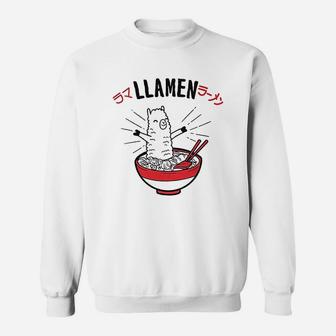 Llamen Llama Hilarious Foodie Hilarious Sayings Sweatshirt | Crazezy