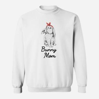 Lop Eared Bunny Rabbit Mom Drawing Sweatshirt | Crazezy DE