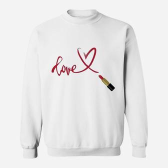 Love Lipstick Sweatshirt - Thegiftio UK