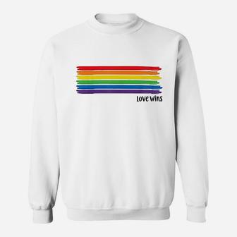 Love Wins Rainbow Sweatshirt - Thegiftio UK