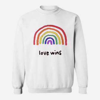 Love Wins Rainbow Sweatshirt - Thegiftio UK