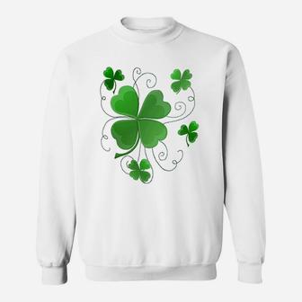 Lucky Shamrocks Just In Time For St Patrick's Day Sweatshirt - Thegiftio UK