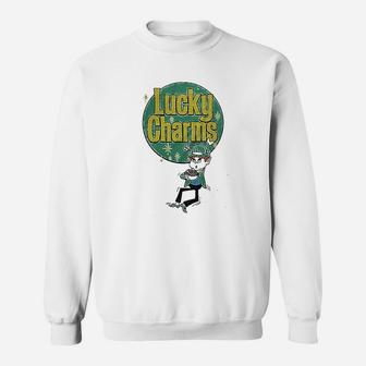 Luv Lucky Charms Lucky The Leprechaun Retro Cereal Sweatshirt - Thegiftio UK