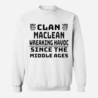Maclean Scottish Clan Family Kilt Tartan Lion Sweatshirt | Crazezy AU