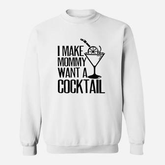 Make Mommy A Cocktail Funny Mom To Be Gift Sweatshirt | Crazezy AU
