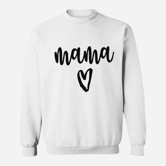 Mama Life Love Heart Sweatshirt | Crazezy