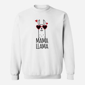 Mama Llama Funny Gift Set For Mothers Day Sweatshirt | Crazezy