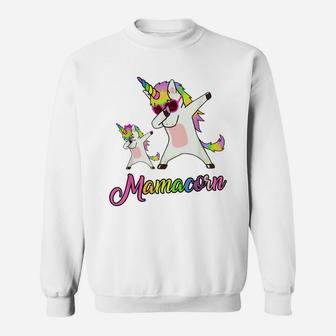 Mamacorn Funny Unicorn Mommy Unicorn Girl And Mother Sweatshirt | Crazezy DE