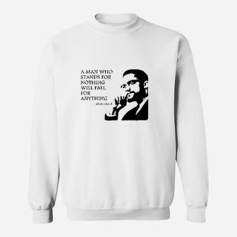 Man Who Stands For Nothing Fall For Anything Sweatshirt | Crazezy DE