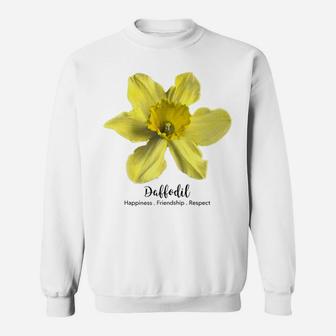 March Birth Month Flower Daffodil Vintage Sweatshirt | Crazezy