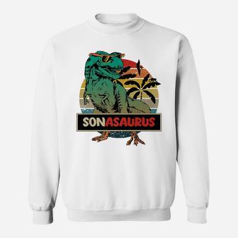 Matching Family Sonasaurus T-Rex - Son Sweatshirt | Crazezy