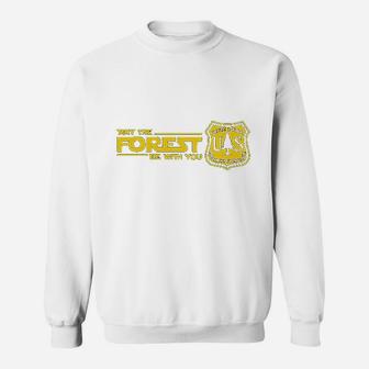 May The Forest Be With You Funny Parody Missy Fit Sweatshirt | Crazezy