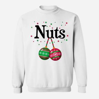 Men Nuts Chestnuts Couple Costume Christmas Ornament Sweatshirt | Crazezy DE