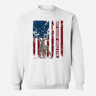 Mens Best Buckin' Uncle Ever Deer Hunting Tshirt Fathers Day Gift Sweatshirt | Crazezy CA