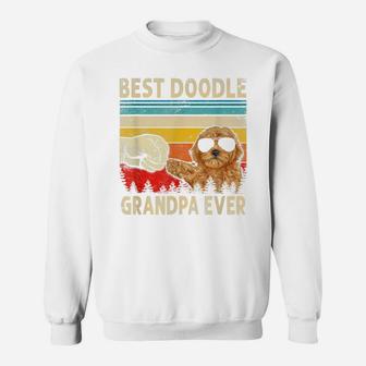 Mens Best Doodle Grandpa Ever Goldendoodle Dog Dad Father's Day Sweatshirt | Crazezy AU