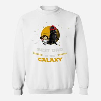 Mens Father And Daughter - Best Dad In The Galaxy Sweatshirt | Crazezy DE