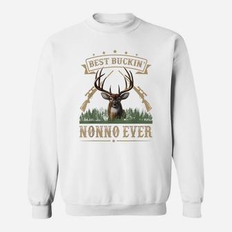 Mens Fathers Day Best Buckin' Nonno Ever Deer Hunting Bucking Sweatshirt | Crazezy UK