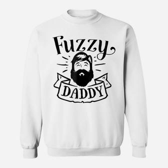 Mens Fuzzy Daddy Funny Shirt For Hipster Beard Father Dad Sweatshirt | Crazezy