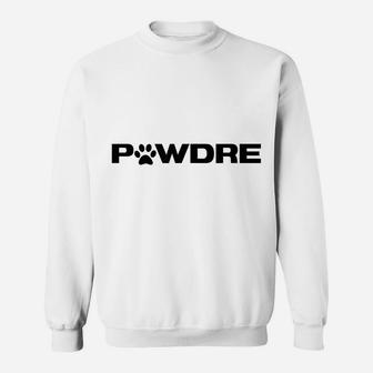 Mens Pawdre Paw Print Graphic For A - Dog Dad Sweatshirt | Crazezy CA