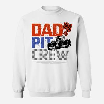 Mens Race Car Themed Birthday Party Gift Dad Pit Crew Costume Sweatshirt | Crazezy