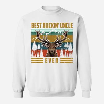 Mens Vintage Best Buckin' Uncle Ever Costume Deer Hunting Sweatshirt | Crazezy CA