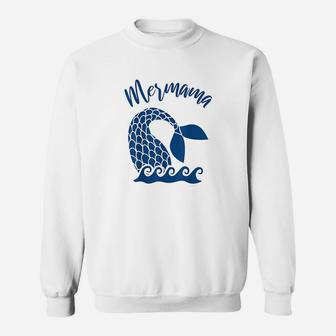 Mermama Scale Tail Mermaid Mom Sweatshirt | Crazezy CA