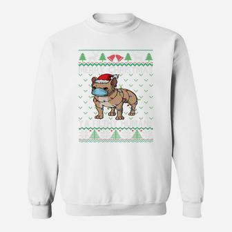 Merry Christmas Frenchie Dog Ugly Christmas French Bulldog Sweatshirt Sweatshirt | Crazezy DE