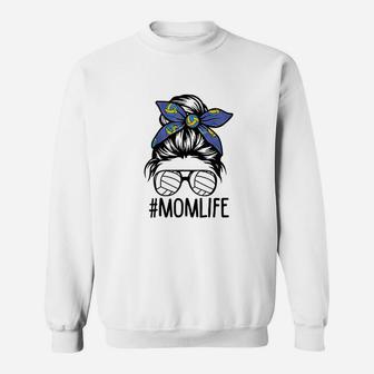 Mom Life Volleyball Mothers Day Sweatshirt | Crazezy